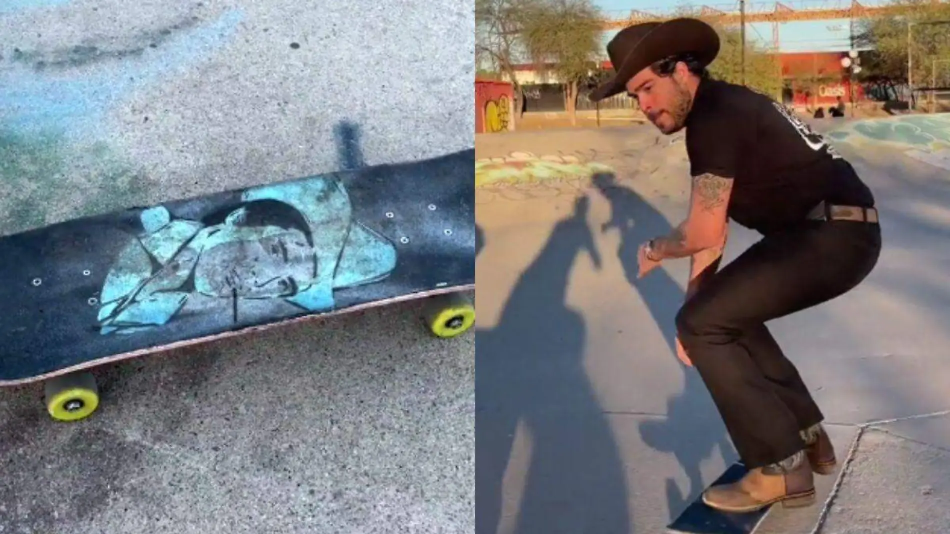 Skate vaquero Brandon Ramírez